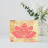 Lotus Postkarte (Stehend Vorderseite)