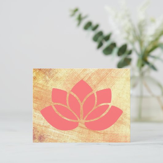 Lotus Postkarte (Stehend Vorderseite)