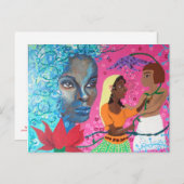 Lotus Postkarte (Vorne/Hinten)