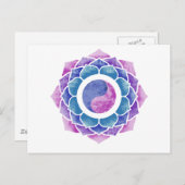 Lotus Postkarte (Vorne/Hinten)