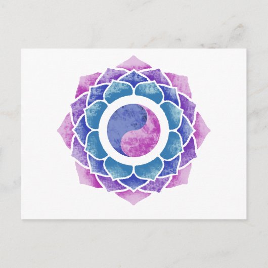 Lotus Postkarte (Vorderseite)