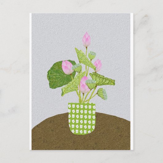 Lotus Postkarte (Vorderseite)