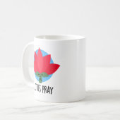 Lotus Pray Funny Pflanze Pub Kaffeetasse (Vorderseite Links)