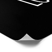 Lotus Pray Funny Pflanze Pun Dark BG Poster (Ecke)