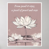 Lotus Print Poster (Vorne)