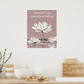 Lotus Print Poster (Küche)