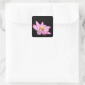 Lotus Quadratischer Aufkleber (Tasche)