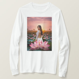 Lotus Radiance: Ein blühendes Ballett aus Rosa und T-Shirt