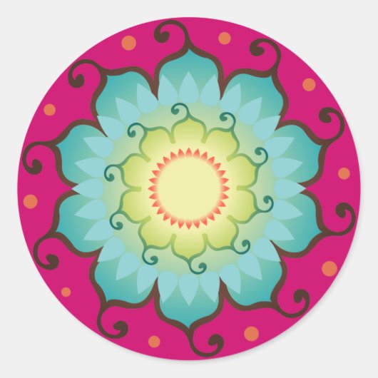 Lotus Radiant Stickers (Vorderseite)