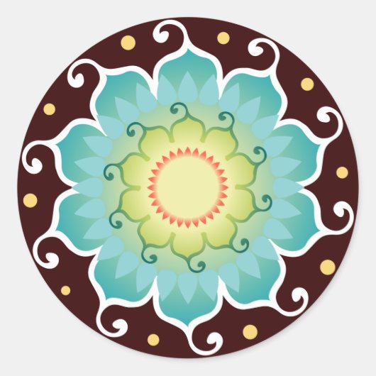 Lotus Radiant Stickers (Vorderseite)