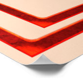 Lotus Red Tones Print, Poster (Semi-Gloss) (Ecke)