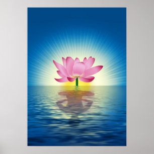Lotus-Reflexion Poster
