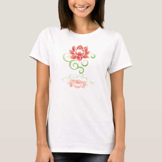 Lotus-Reflexion T-Shirt (Vorderseite)