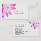 *~* Lotus Reiki Energie Heiler Licht gefüllt Yoga Visitenkarte (Vorne/Hinten)