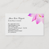 *~* Lotus Reiki Energie Heiler Licht gefüllt Yoga Visitenkarte (Rückseite)