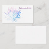 Lotus, Reiki, Spirituelle, Wasserfarben Visitenkar Visitenkarte (Vorne/Hinten)