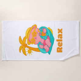 Lotus Relax Beach Towel Strandtuch