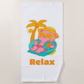  Lotus Relax Beach Towel Strandtuch (Vorderseite)