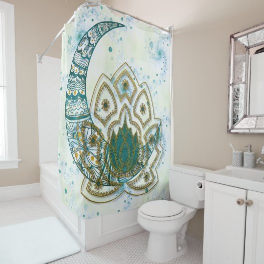 Lotus Rising Duschvorhang (Beispiel)