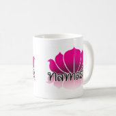 Lotus-Rosa Kaffeetasse (VorderseiteRechts)