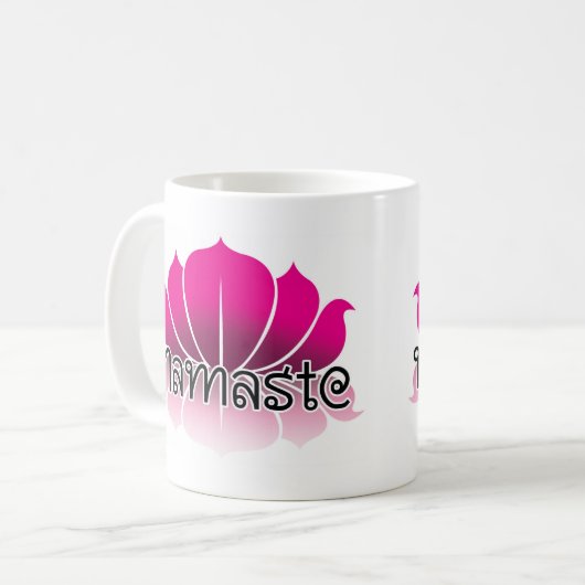 Lotus-Rosa Kaffeetasse (Vorderseite Links)