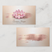 Lotus Rose Lotus Rodelbahn mit Aussicht Visitenkarte (Vorne/Hinten)