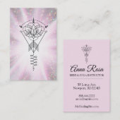 *~* Lotus-Schein-Stammes- heilende Strahlen Reiki Visitenkarte (Vorne/Hinten)