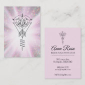 *~* Lotus-Schein-Stammes- Strahlen, die Reiki Visitenkarte (Vorne/Hinten)