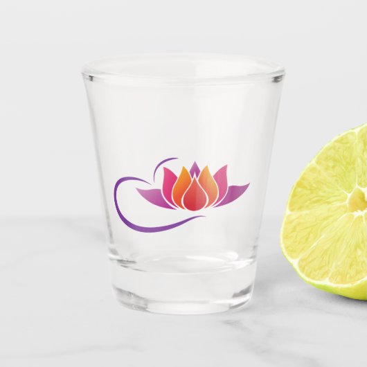 Lotus Schnapsglas (Vorderseite)