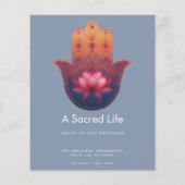 Lotus-Segen | Hamsa-Hand Flyer (Hinten)
