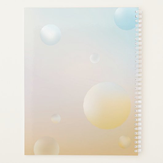 Lotus Serenity Hardcover Daily Planner Planer (Rückseite)