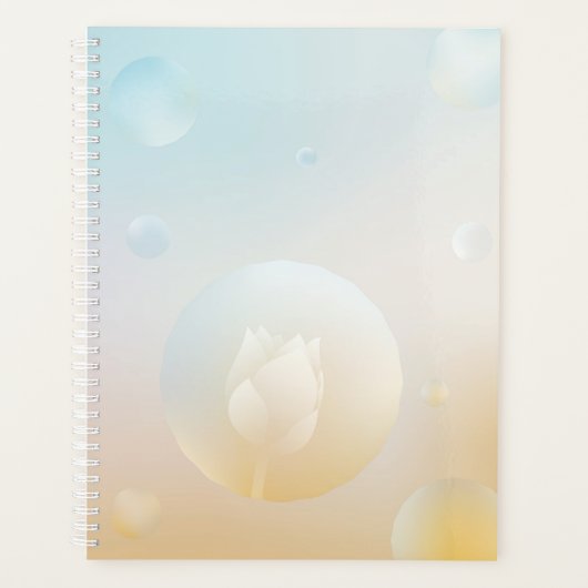 Lotus Serenity Hardcover Daily Planner Planer (Vorderseite)