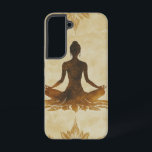 Lotus Serenity Mediation Phone Case Samsung Galaxy Hülle<br><div class="desc">Eine meditierende Figur sitzt unter einem blühenden Lotusbaum und strahlt Ruhe und Erleuchtung aus. Ideal für Achtsamkeit und Yogafreunde.</div>
