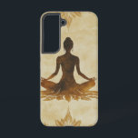 Lotus Serenity Mediation Phone Case Samsung Galaxy Hülle<br><div class="desc">Eine meditierende Figur sitzt unter einem blühenden Lotusbaum und strahlt Ruhe und Erleuchtung aus. Ideal für Achtsamkeit und Yogafreunde.</div>