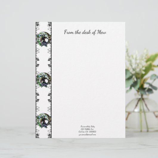 Lotus Shadow Fairy Briefbogen (Stehend Vorderseite)