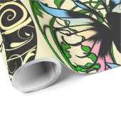 Lotus Shadow Fairy Geschenkpapier (Rolleneckpunkt)