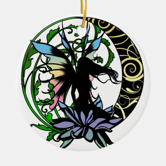 Lotus Shadow Fairy Keramikornament (Vorne)