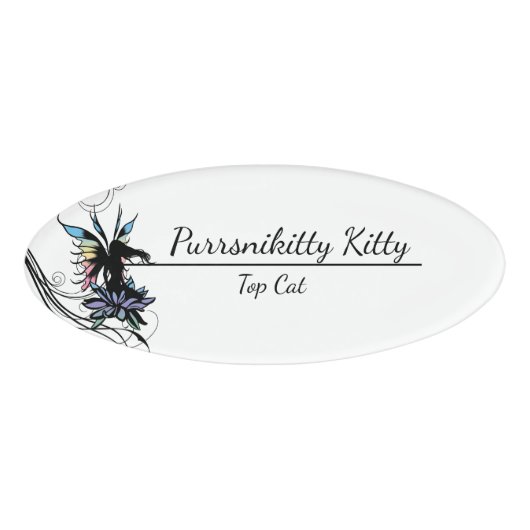 Lotus Shadow Fairy Namenschild (Vorderseite)