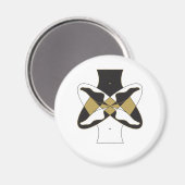 Lotus-Sitzplatz Magnet (Vorderseite/Rückseite)