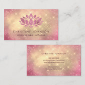 Lotus skincare und ästhetischen visitenkarte (Vorne/Hinten)