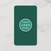 Lotus Social Media Scannable QR Code Vertikal Visitenkarte (Rückseite)