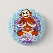 Lotus Sock Monkey Button (Vorderseite)