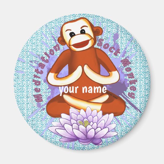 Lotus Sock Monkey Magnet (Vorne)