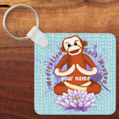 Lotus Sock Monkey Schlüsselanhänger (Vorderseite)