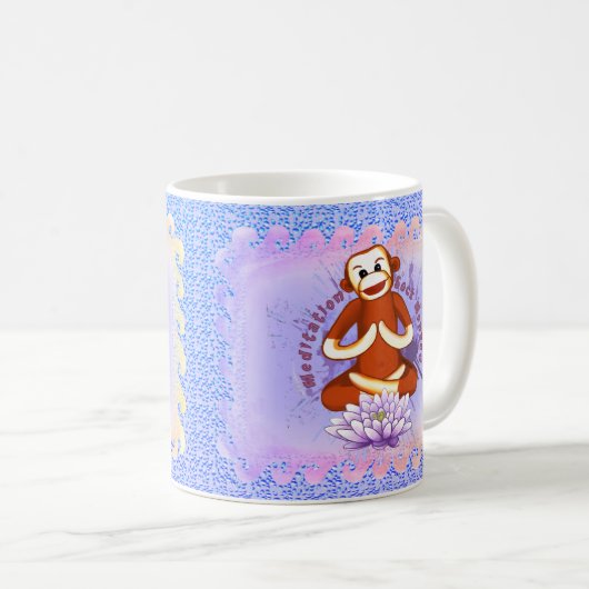 Lotus Sock Monkey Tasse (VorderseiteRechts)