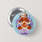 Lotus-Sockenaffe Button (Vorne & Hinten)