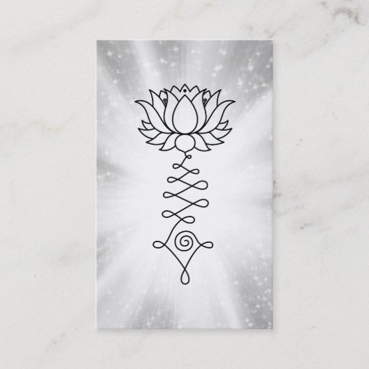 *~* Lotus Sparkle Rays Reiki Energy Healing Visitenkarte (Vorderseite)