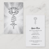 *~* Lotus Sparkle Rays Reiki Energy Healing Visitenkarte (Vorne/Hinten)