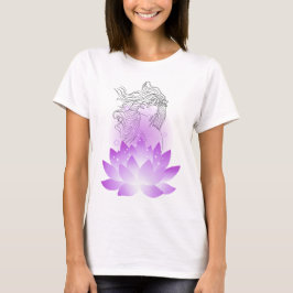 Lotus Spirit – Soft Feminine Line Art T-Shirt