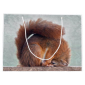 Lotus Squirrel Geschenktasche Große Geschenktüte (Rückseite)